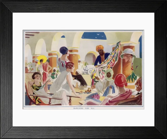 Framed Print : Bargains for all Framed Print : Bargains for all