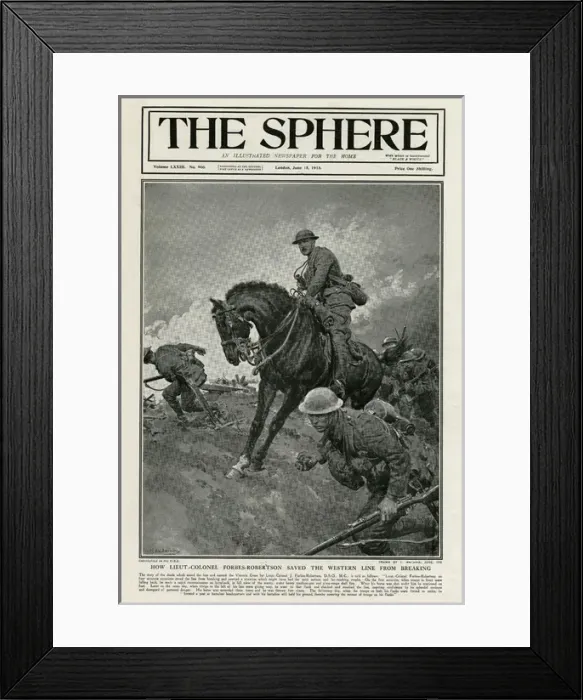 Framed Print : How Lieutenant Colonel Forbes-Robertson Saved the Western Li Framed Print : How Lieutenant Colonel Forbes-Robertson Saved the Western Li