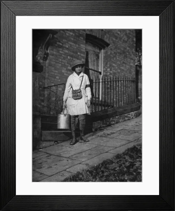 Framed Print : The Milkwoman on Her Rounds Framed Print : The Milkwoman on Her Rounds