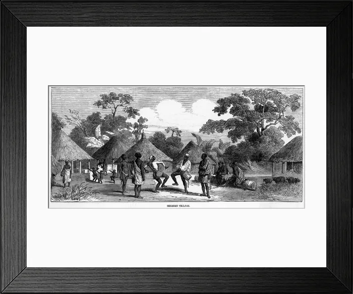 Framed Print : Sierra Leone Village