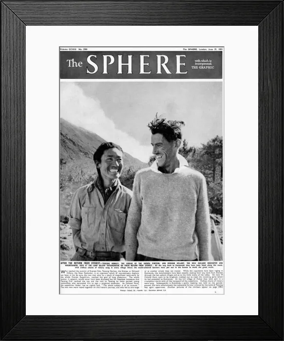 Framed Print : Edmund Hillary & Tensing Framed Print : Edmund Hillary & Tensing