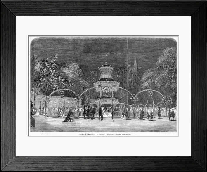 Framed Print : Cremorne Gardens