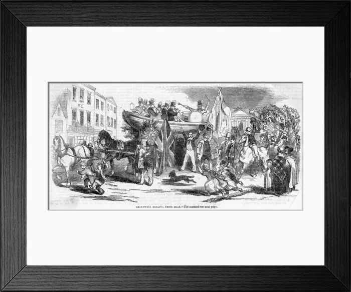 Framed Print : Greenwich Regatta