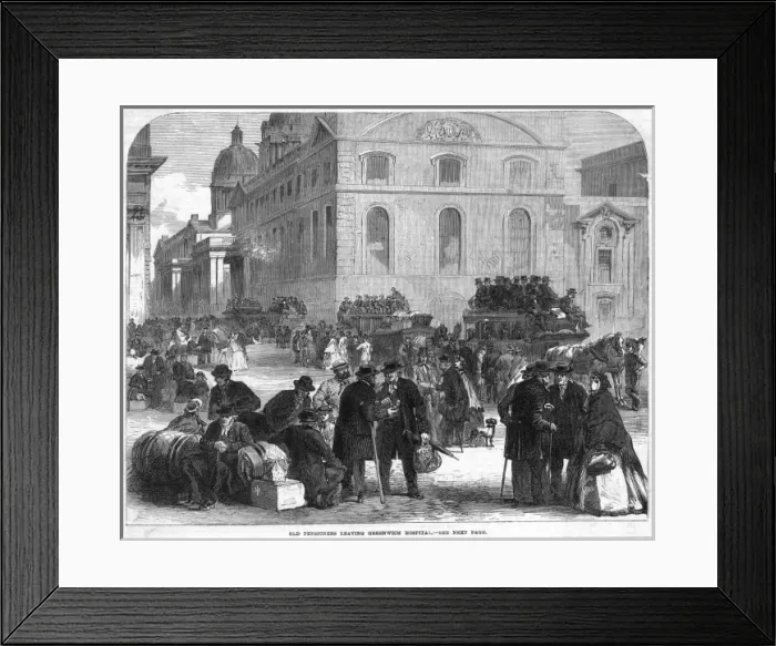 Framed Print : Greenwich Pensioners
