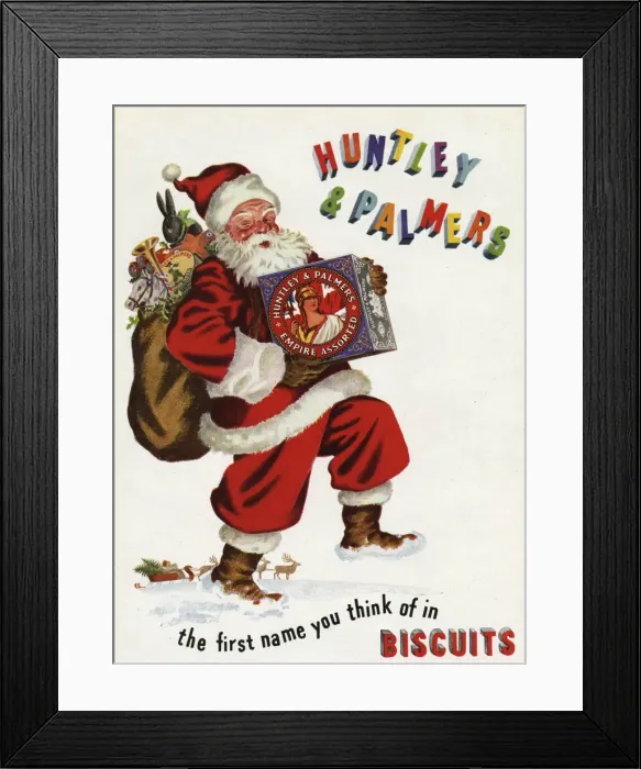 Framed Print : Adver for Huntley and Palmers biscuits