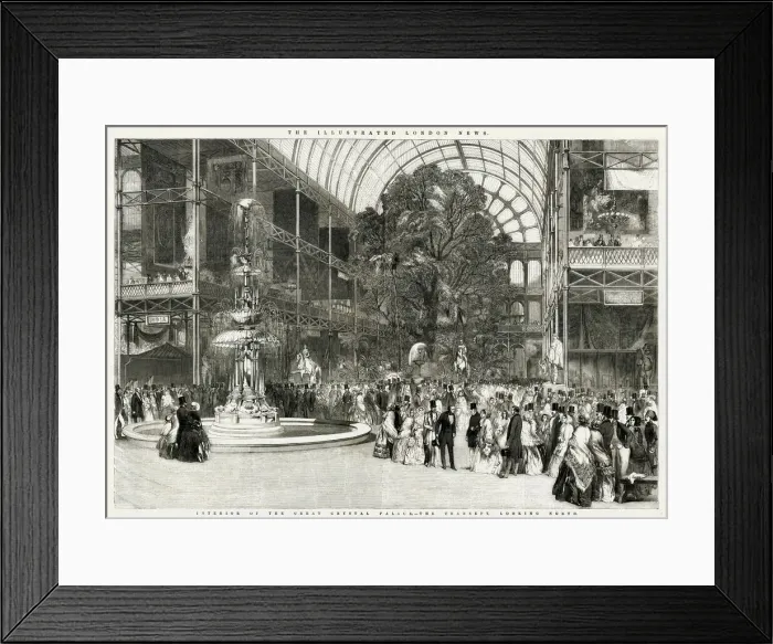 Framed Print : CRYSTAL PALACE INTERIOR 1851