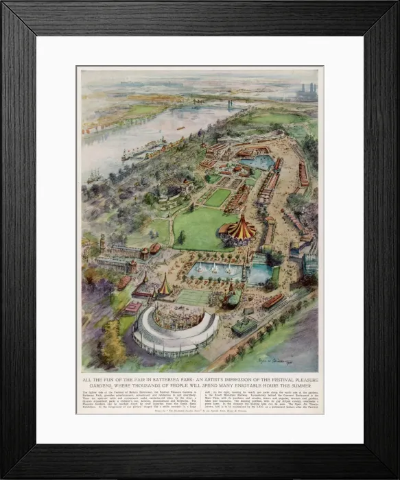 Framed Print : Festival Pleasure Garden