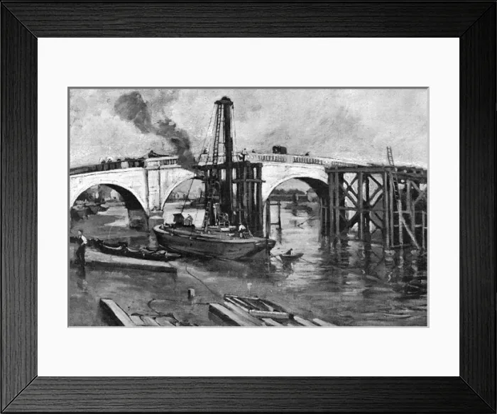 Framed Print : Kew Bridge Goes Framed Print : Kew Bridge Goes
