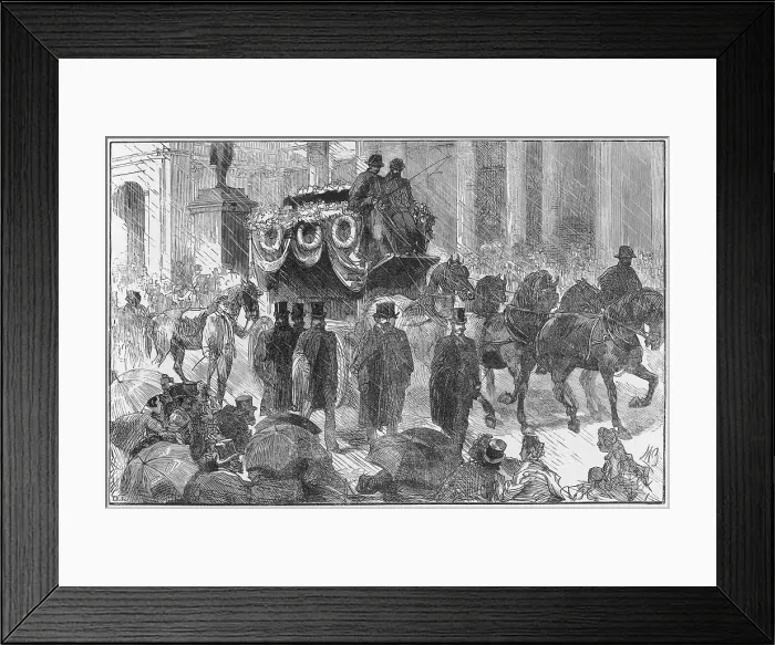 Framed Print : FUNERAL OF PARNELL