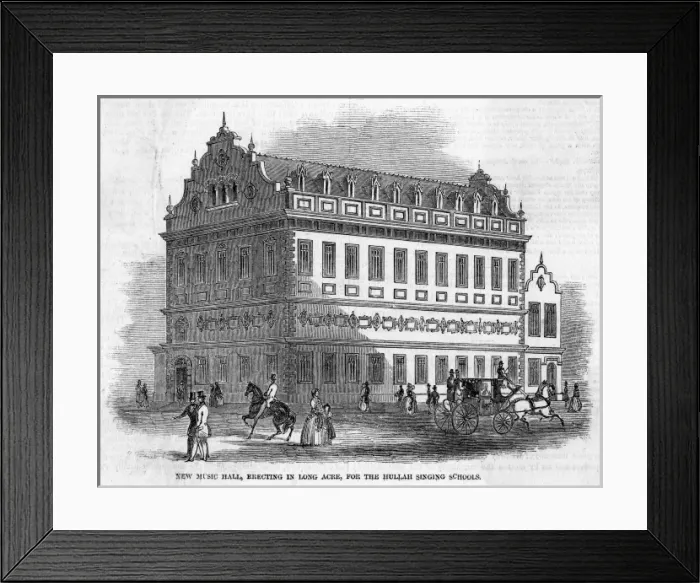 Framed Print : LONG ACRE. St Martins Hall, Long Acre, housing Hullahs music school Framed Print : LONG ACRE. St Martins Hall, Long Acre, housing Hullahs music school