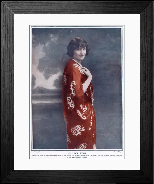 Framed Print : Iris Hoey (1885 - 1979), British actress in the first half of the twentieth century Framed Print : Iris Hoey (1885 - 1979), British actress in the first half of the twentieth century