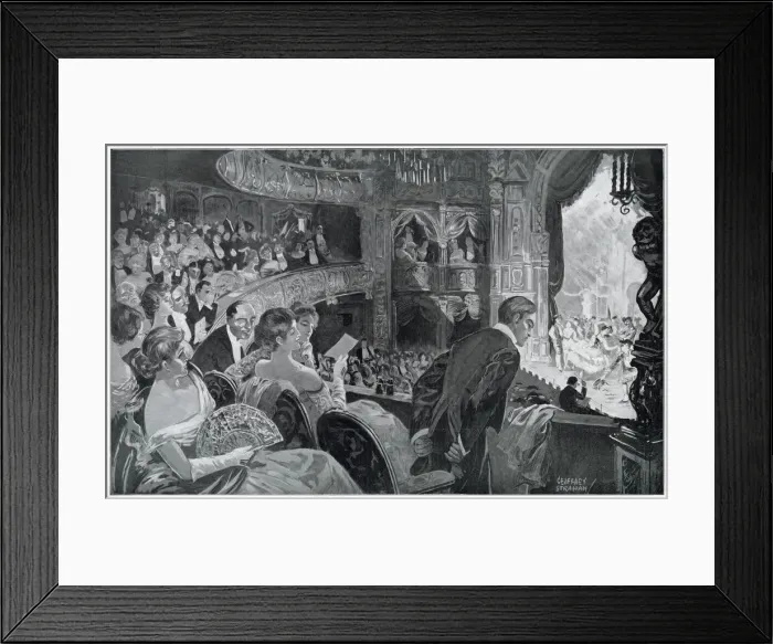 Framed Print : Theatre Audience 1905 Framed Print : Theatre Audience 1905