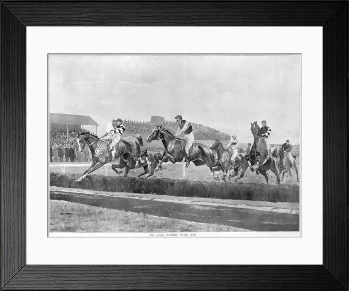 Framed Print : Grand National Waterjump Framed Print : Grand National Waterjump