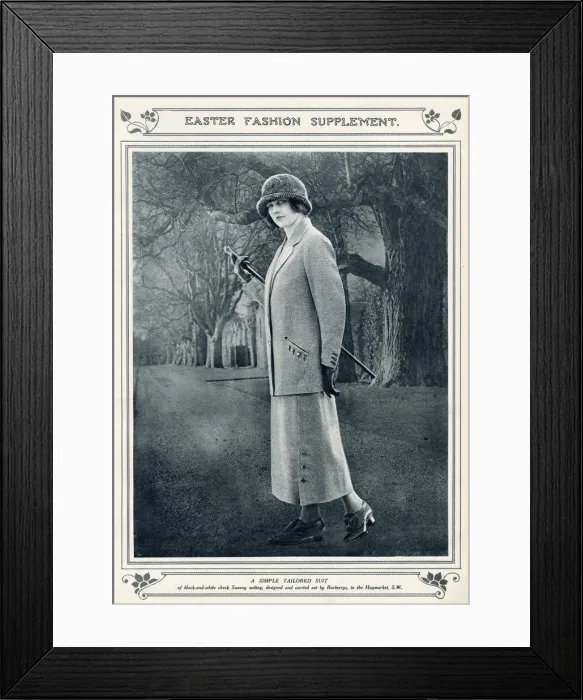 Framed Print : Easter fashion for womens outdoor wear 1924 Framed Print : Easter fashion for womens outdoor wear 1924