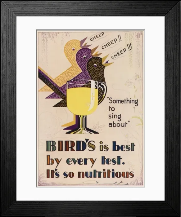 Framed Print : Ad / Custard Nutritious Framed Print : Ad / Custard Nutritious