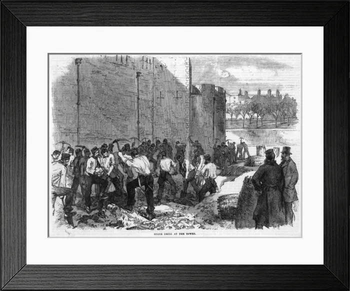 Framed Print : Tower Spade Drill Framed Print : Tower Spade Drill