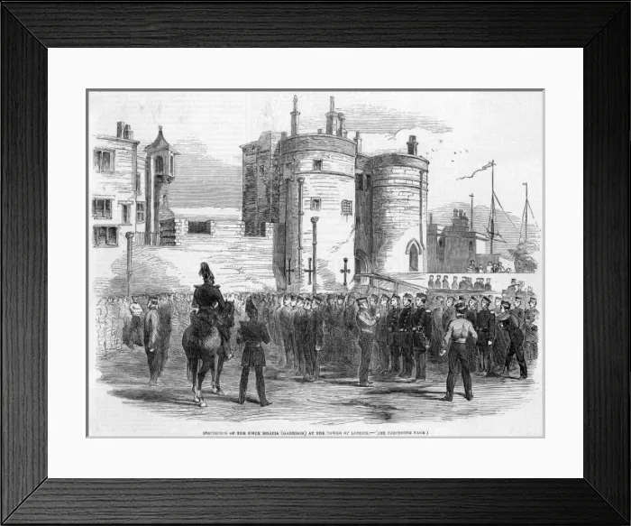 Framed Print : Tower Inspection Militia Framed Print : Tower Inspection Militia