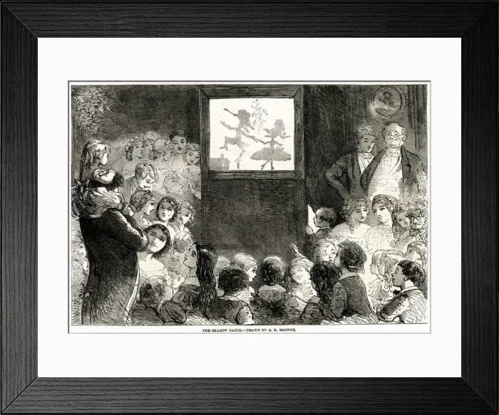 Framed Print : Shadow Dance 1861
