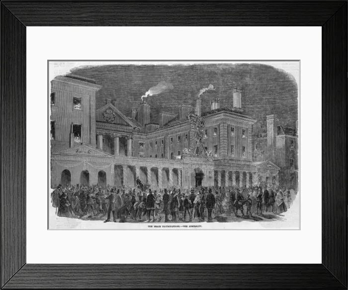 Framed Print : Whitehall Illuminated Framed Print : Whitehall Illuminated