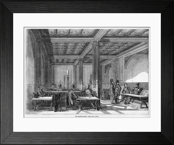 Framed Print : Commons Smoking Room Framed Print : Commons Smoking Room