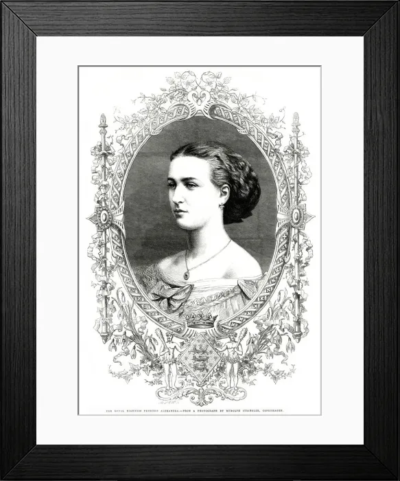 Framed Print : Her Royal Highness Princess Alexandra 1862 Framed Print : Her Royal Highness Princess Alexandra 1862