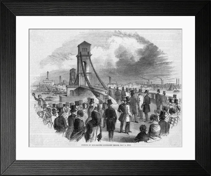 Framed Print : Hungerford Bridge Framed Print : Hungerford Bridge