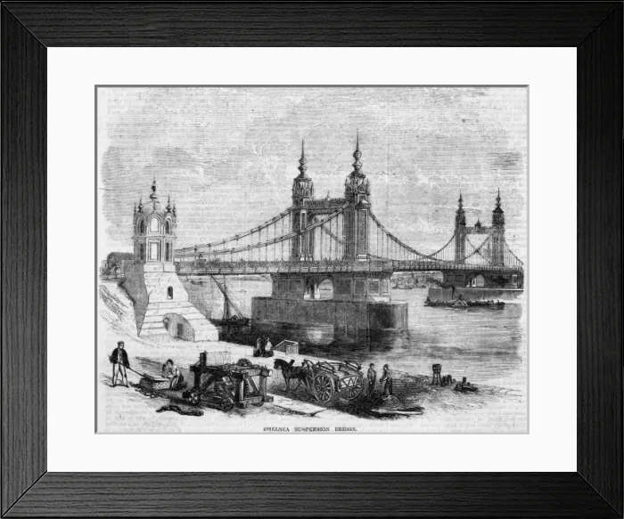 Framed Print : Chelsea Bridge Framed Print : Chelsea Bridge
