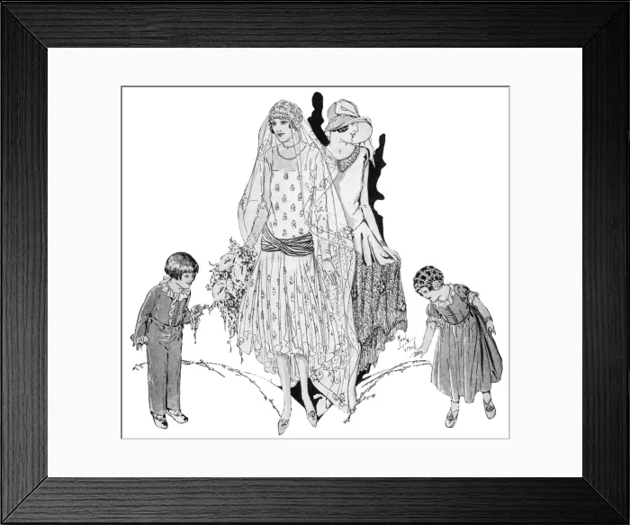 Framed Print : Bridal Fashions 1929 Framed Print : Bridal Fashions 1929