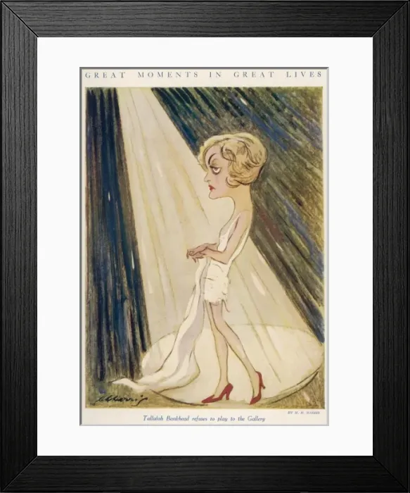 Framed Print : Tallulah Bankhead / Harris Framed Print : Tallulah Bankhead / Harris