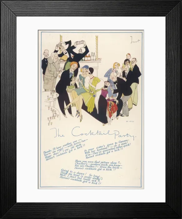 Framed Print : The Cocktail Party / Fouet Framed Print : The Cocktail Party / Fouet
