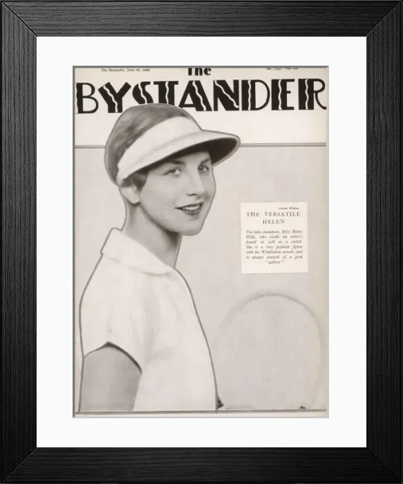 Framed Print : Helen Wills Moody Framed Print : Helen Wills Moody