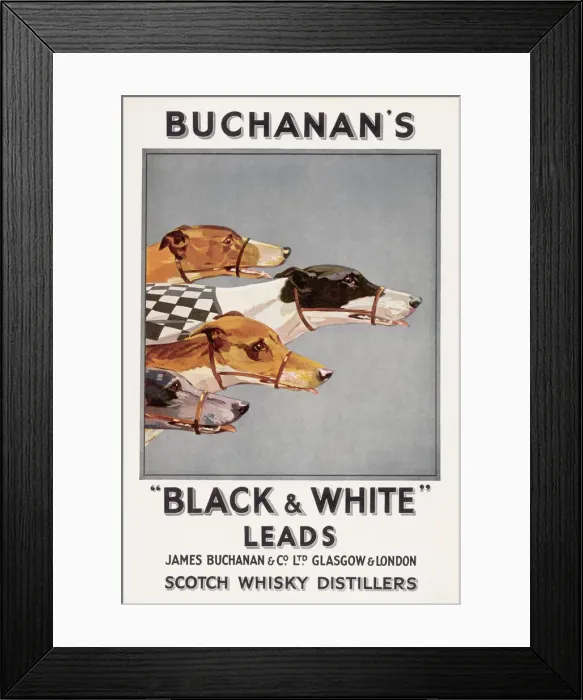 Framed Print : Buchanans Whisky Advert