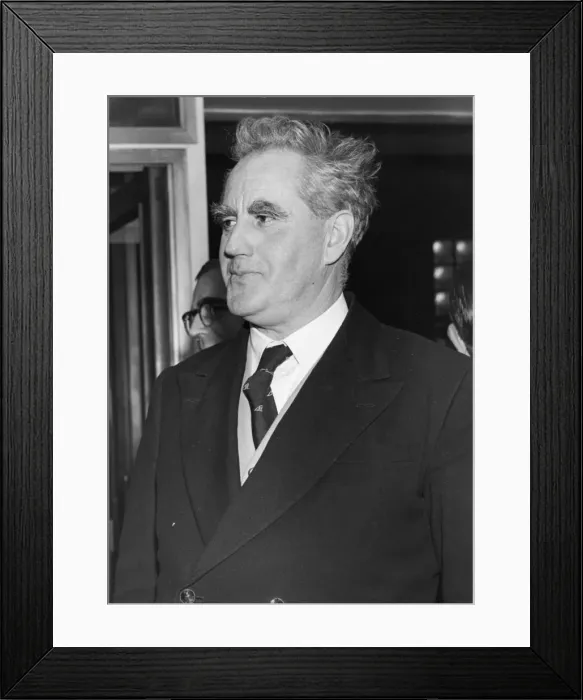 Framed Print : Uffa Fox (1898-1972). English boat designer and sailing enthusiast who Framed Print : Uffa Fox (1898-1972). English boat designer and sailing enthusiast who