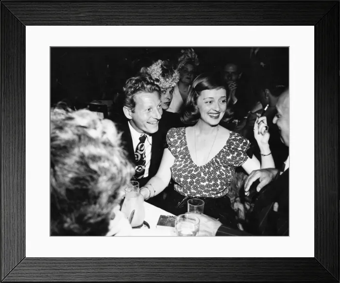 Framed Print : Danny Kaye and Bette Davis
