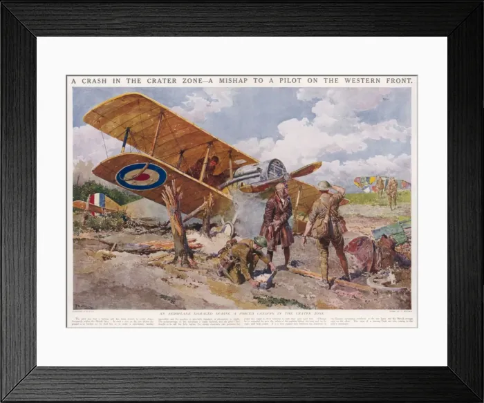 Framed Print : Crash in the Crater Zone Framed Print : Crash in the Crater Zone