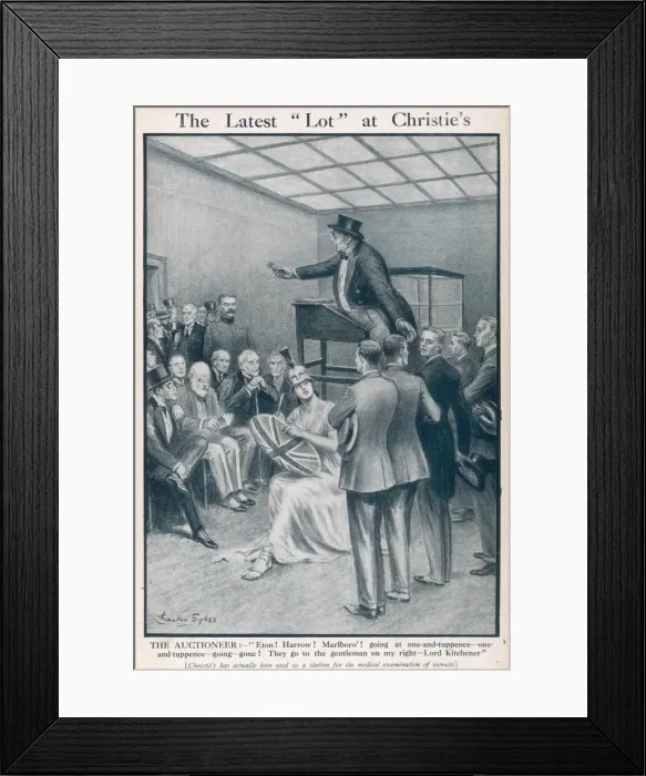 Framed Print : The Latest Lot at Christies Framed Print : The Latest Lot at Christies