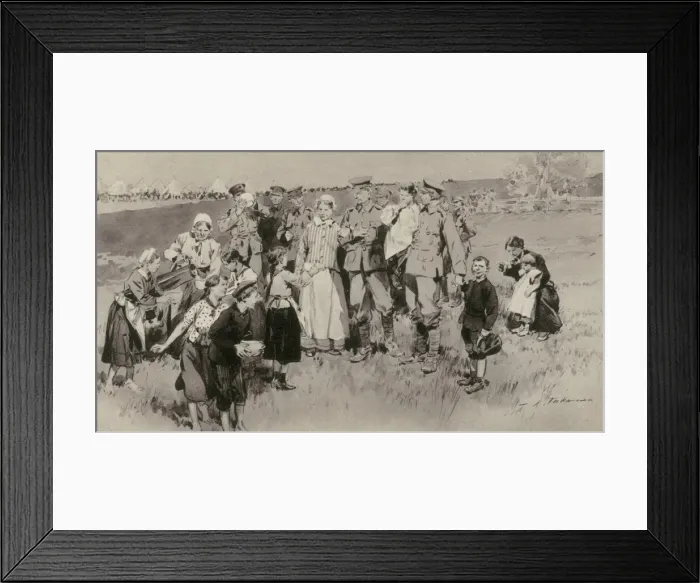Framed Print : Tommy Atkins quite at home in France Framed Print : Tommy Atkins quite at home in France