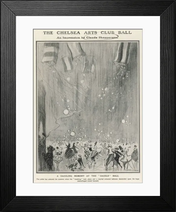 Framed Print : Chelsea Arts Club Ball