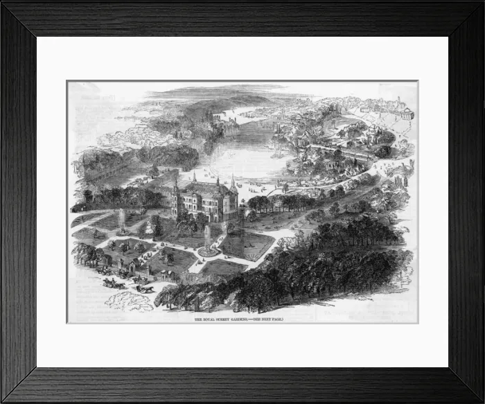 Framed Print : Surrey Gardens Framed Print : Surrey Gardens