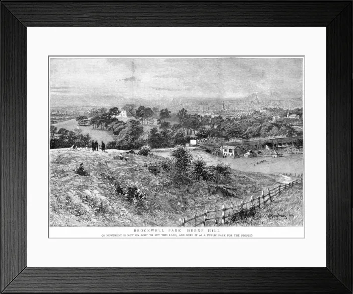 Framed Print : Brockwell Park Framed Print : Brockwell Park