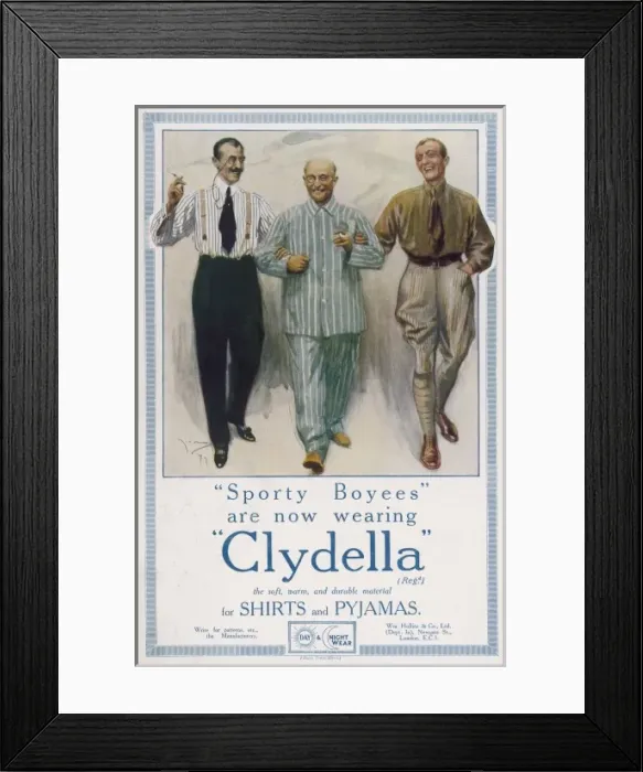Framed Print : Clydella Advertisement Framed Print : Clydella Advertisement