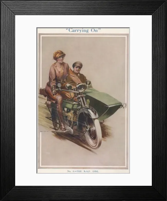 Framed Print : The R. A. F Girl
