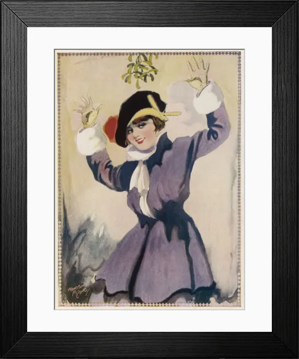 Framed Print : KAMERAD. A red haired girl with a seductive glint in her eye holds up her Framed Print : KAMERAD. A red haired girl with a seductive glint in her eye holds up her