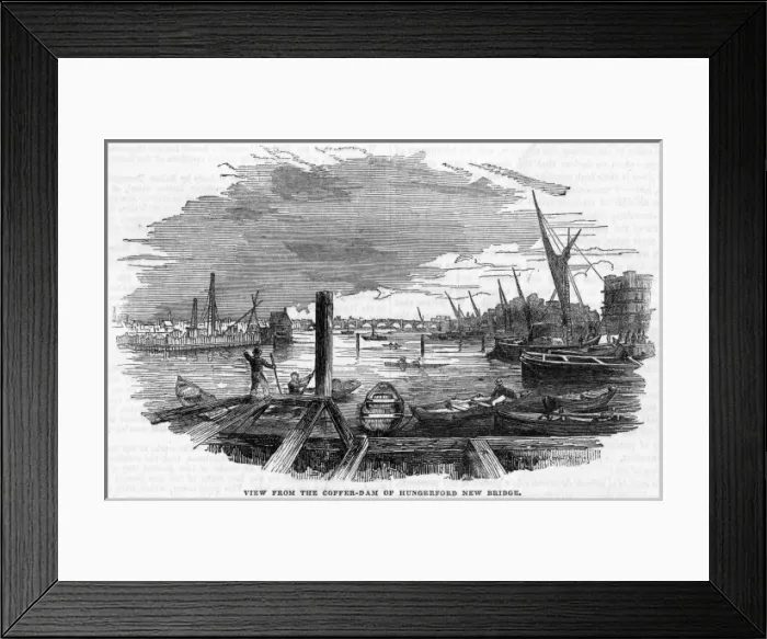 Framed Print : Hungerford Bridge Framed Print : Hungerford Bridge