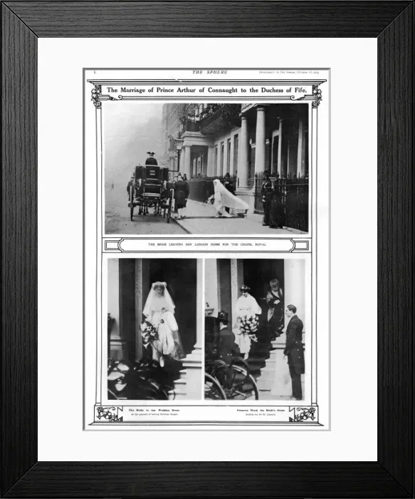 Framed Print : Fife Connaught Wedding