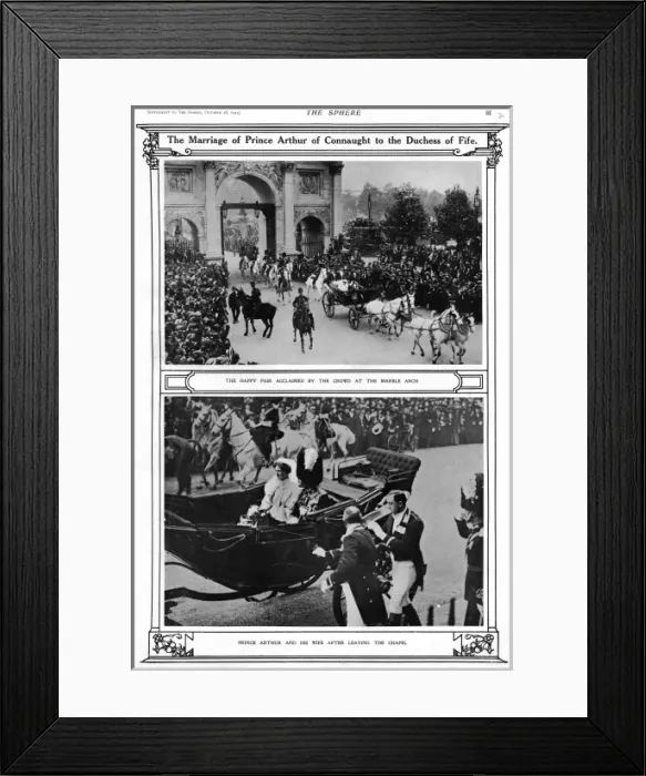 Framed Print : Connaught Fife Wedding