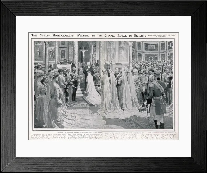 Framed Print : Prussian Royal Wedding Framed Print : Prussian Royal Wedding