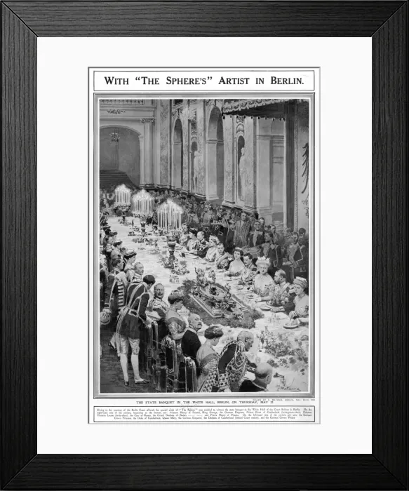 Framed Print : Berlin State Banquet Framed Print : Berlin State Banquet