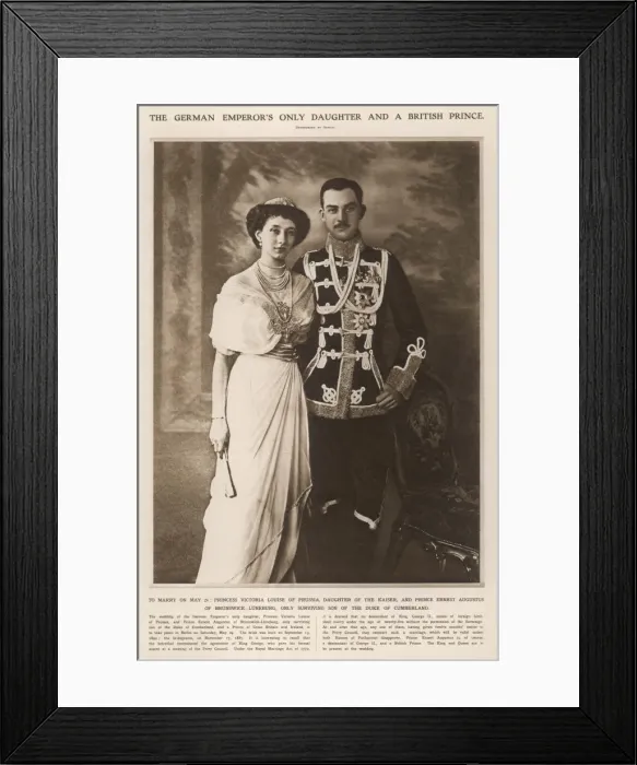 Framed Print : Cumberland / Hohenzollern Framed Print : Cumberland / Hohenzollern