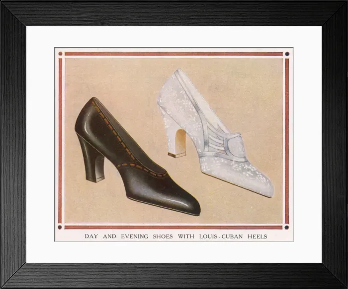 Framed Print : Day & Evening Shoes 1925 Framed Print : Day & Evening Shoes 1925